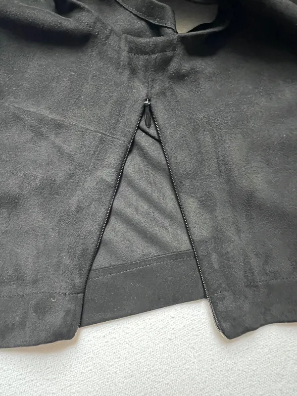 GUESS Women’s High Neck Cropped Sleeveless Suede Top - Size S - Image 4