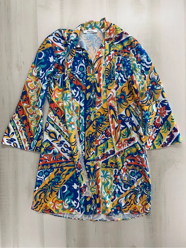 ROBERT GRAHAM printed flouncy dress event casual vacation XS - Image 4