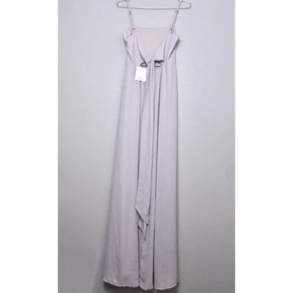 NWT Show Me Your Mumu Lauren Tie Back Chiffon Maxi Dress S Show Me Ring Crisp - Image 8