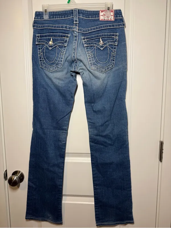 True Religion Low Rise Disco Billie Big T Bootcut Jeans Y2K - Image 4
