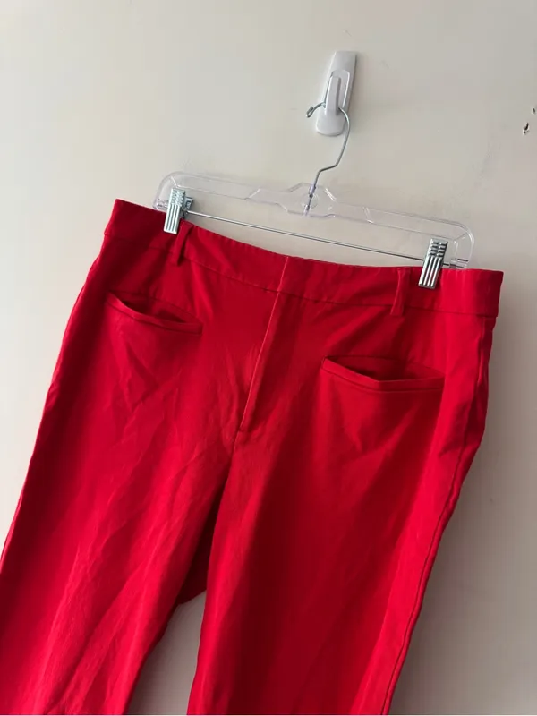 Maeve by Anthropologie Bright Red Tailored Cropped Pants - Image 2