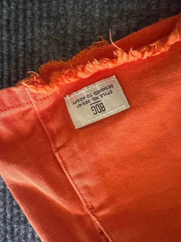 Urban Outfitters BDG orange 100% cotton shorts‎ Women's Small - Image 3