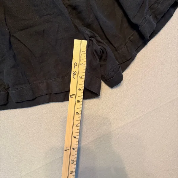 Pact Organic Cotton Hemp Blend Pull On Shorts Black Women Medium - Image 3