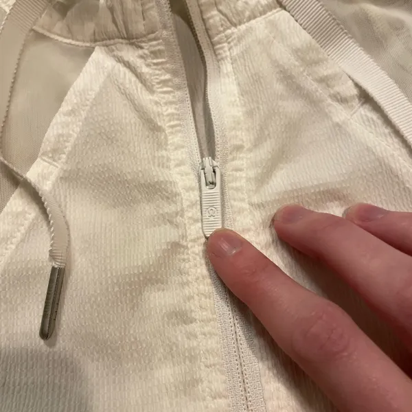 lululemon athletica White Lightweight Zip-Up Hoodie - Image 4