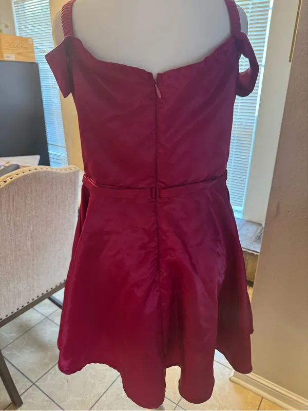 New Maniju magenta off shoulder hoco party dress - Image 2