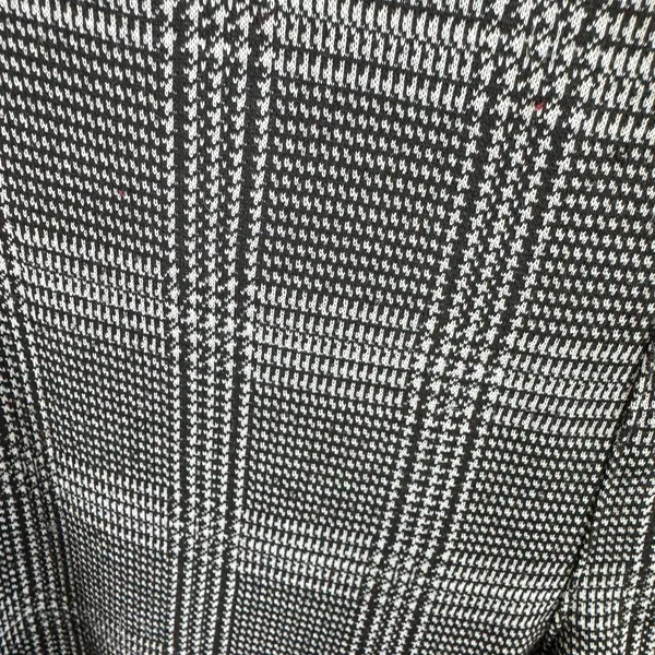 Lane Bryant Black White Checkered Plaid High Rise Straight Leg Pull‎ On Pants 22 - Image 3