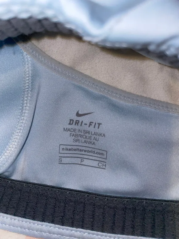 Nike Light Blue Sports Bra - Image 3