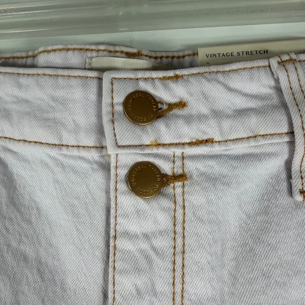 Universal Thread Women Vintage Midi‎ Shorts Size 12/31 Raw Hem Distressed Light - Image 9