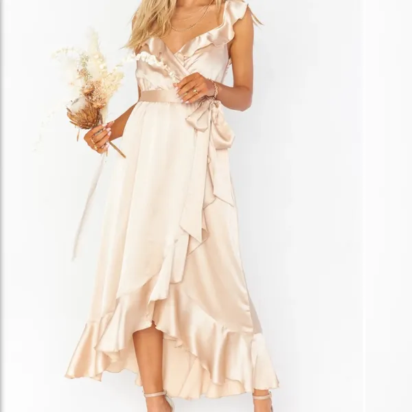 Show Me Your MuMu Samantha Ruffle Wrap Dress nwt - Image 10