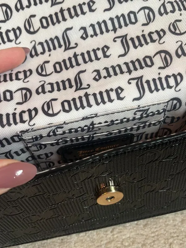 Glossy black Juicy Couture shoulder bag - Image 8