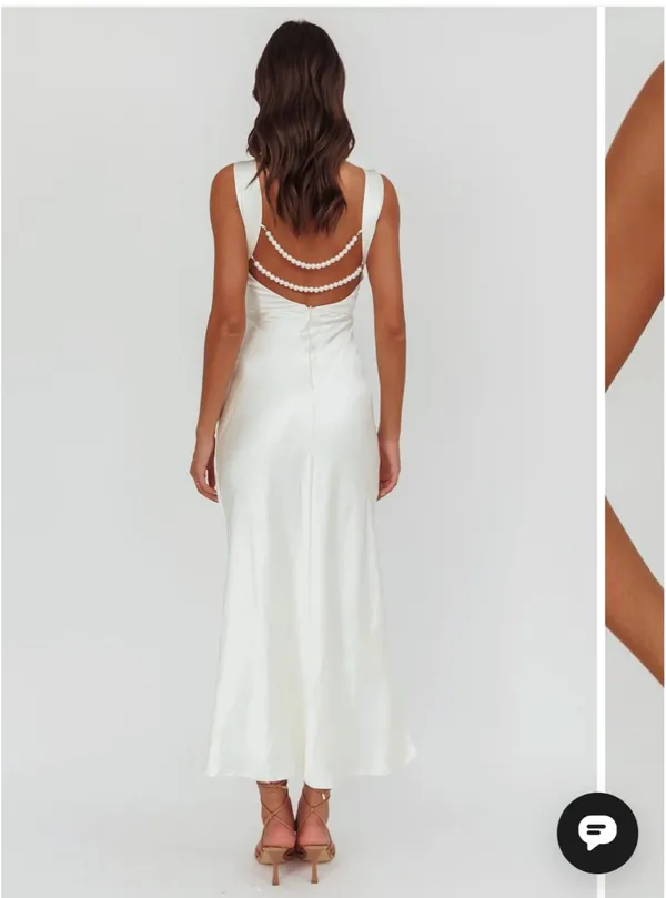 Selfie Leslie Dress White midi - Image 2