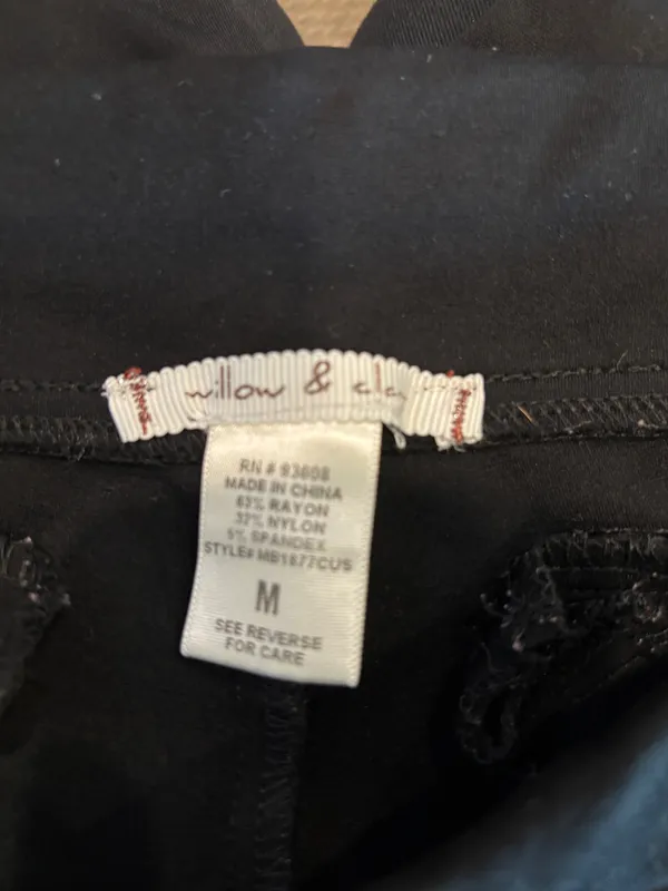 Willow & clay black Pants size M - Image 3