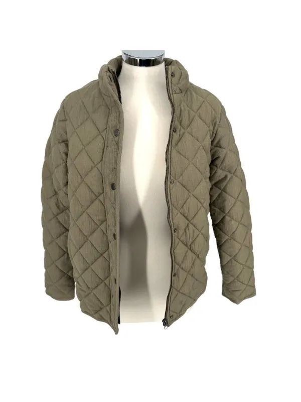 Market & Spruce Quilted Field Jacket Olive Green Size XL NWT - Image 2