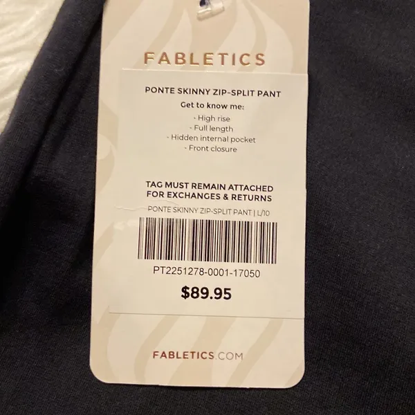 FABLETICS Pants size L brand new with tag black cool see pictures - Image 8