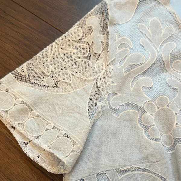 Women’s Light Blue Lace Mini Dress Size Medium C22-007 - Image 4