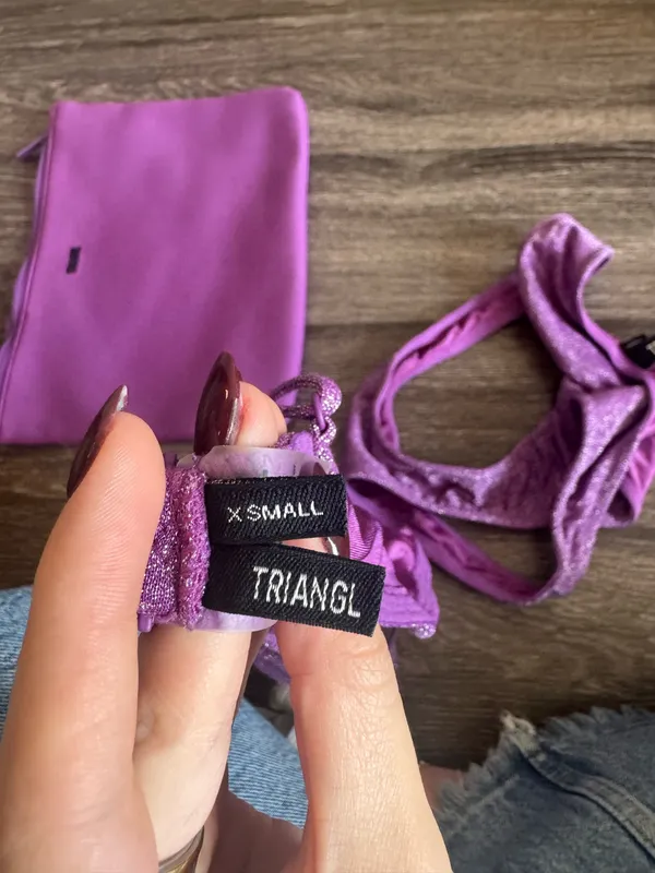 Triangl Bikini Purple Sparkle - Image 4