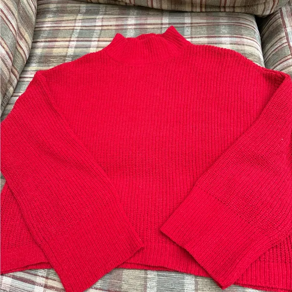 Sanctuary Vibrant Red Crew Neck Sweater - Image 3