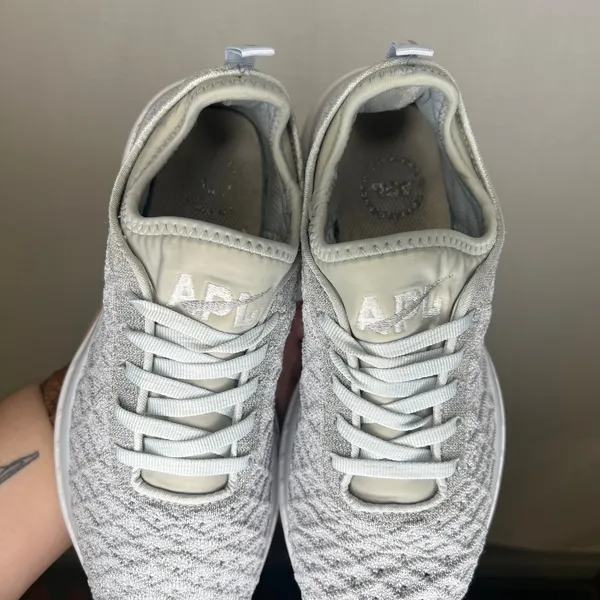 APL TechLoom Phantom Grey White Running‎ Shoes Womens Size 7 Propelium Low Top - Image 6