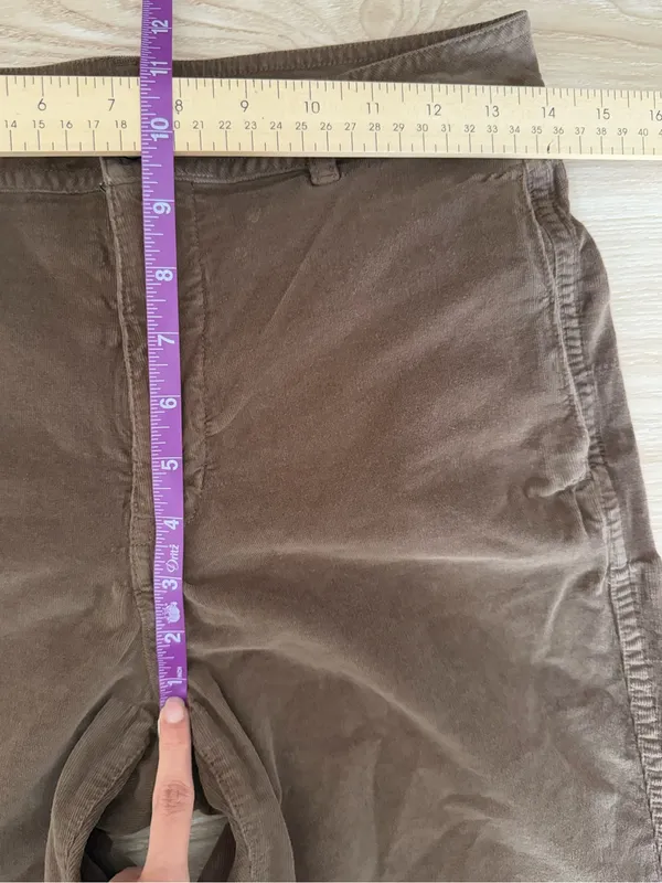 Carve‎ Designs 8 Straight Leg Pants Brown Mid Rise Organic Cotton - Image 8
