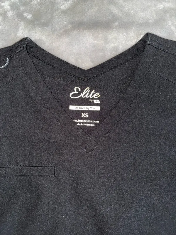 Elite by IRG scrub top Black Size XS - Image 2