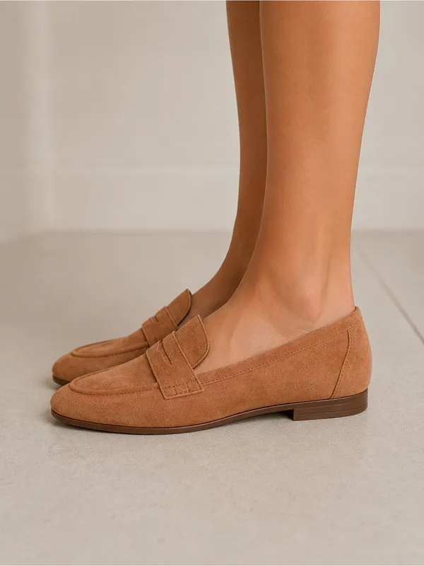 Jcrew brown leather loafers Size 6 Made In Italy NEW - Image 2