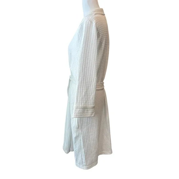 Croft and Barrow Robe Size M White Waffle NWT Women’s - Image 3
