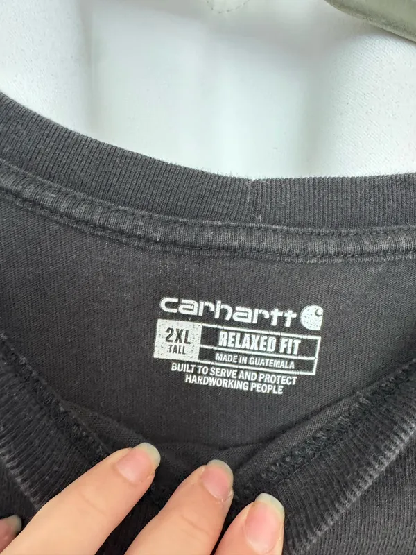 Men’s Carhartt Black T-Shirt XXL - Image 3