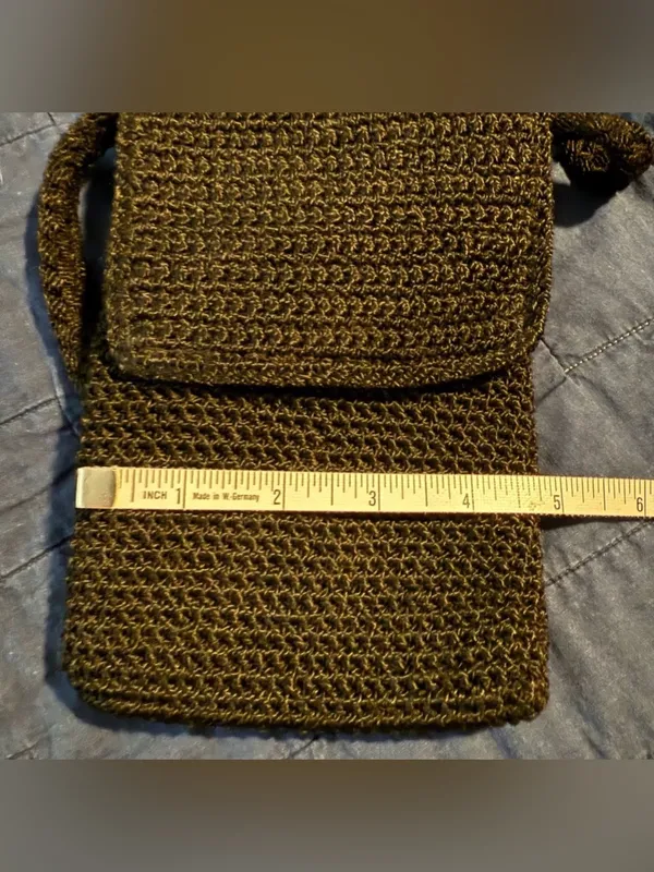 The SAK Mini Purse Black with Front Flap - Image 6