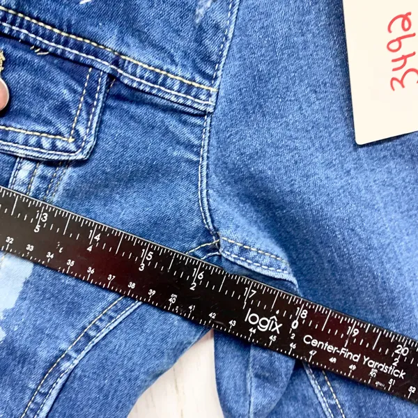 Little Big Town Girl Crush Denim Jacket‎ Women S Blue Distressed Concert Band S - Image 7