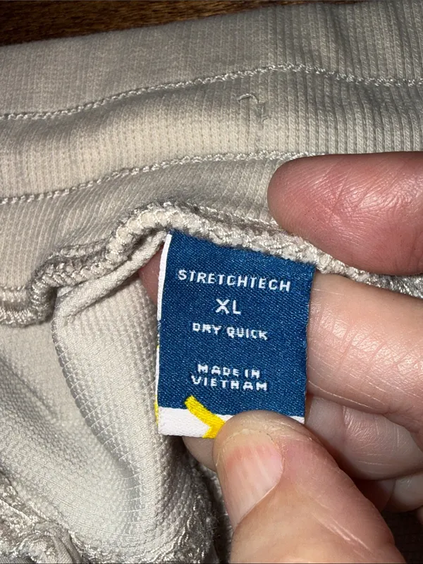 OLD NAVY StretchTech Quick Dry Cream Joggers XL Athleisure Loungewear Casual - Image 5