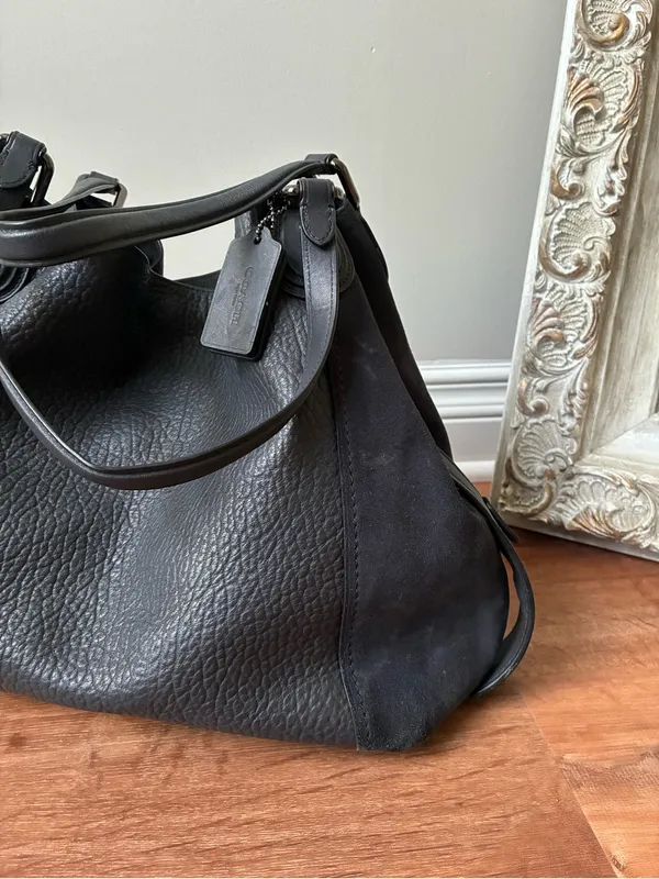 Coach Edie 42 Leather Suede Shoulder Bag, 20334 - Image 8