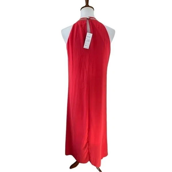 NWT‎ Kivenst Red Rhinestone Halter Maxi Dress Formal Evening M - Image 2