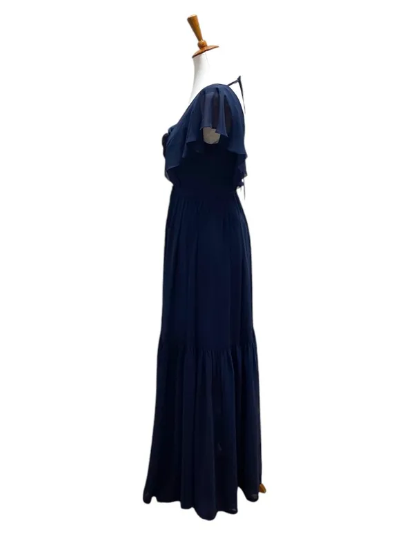 White By Vera Wang Maxi Dress Navy Blue Size 2 Wedding Special Occasion Boho - Image 10