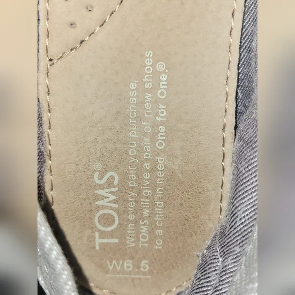 Toms Gray Tweed Alpargata Size 6.5 - Image 6