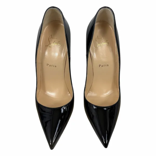 Christian Louboutin So Kate 120 Patent Leather Pumps Black Size 39 - Image 5