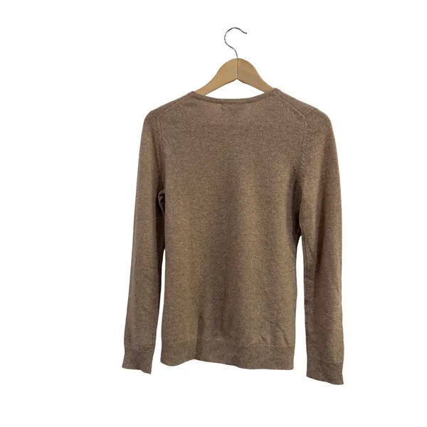 Charter Club Luxury 100% Cashmere Sweater Tan Camel Crew Neck Small - Image 2