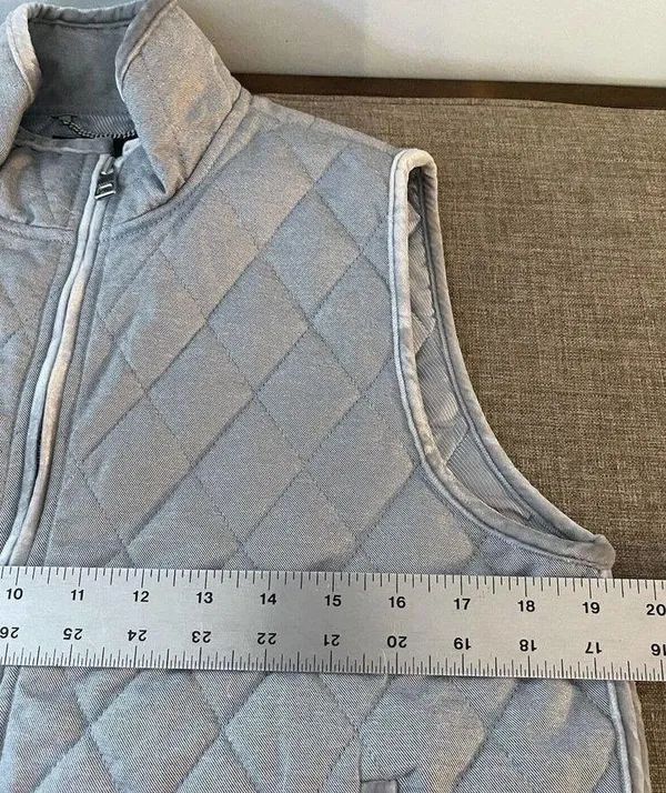 Banana Republic Womens Small Full Zip Sleeveless Jacket Vest Lined Velvet Trim - Image 6