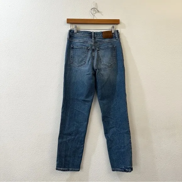 Banana Republic Women's The Straight Leg Denim Jeans Size 26 Medium Wash‎ - Image 6