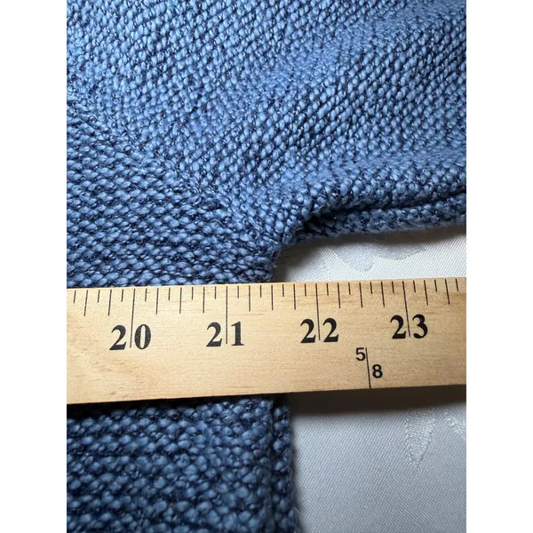 OFFLINE by Aerie Blue Marled Knit Funnel Neck Hoodie Sweater Large - Image 4