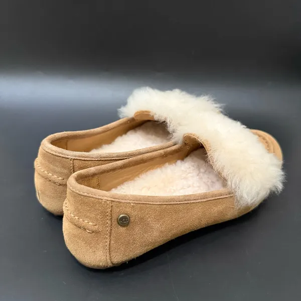 UGG Kaley Wisp Suede Sheepskin Loafer Size 6 - Image 3
