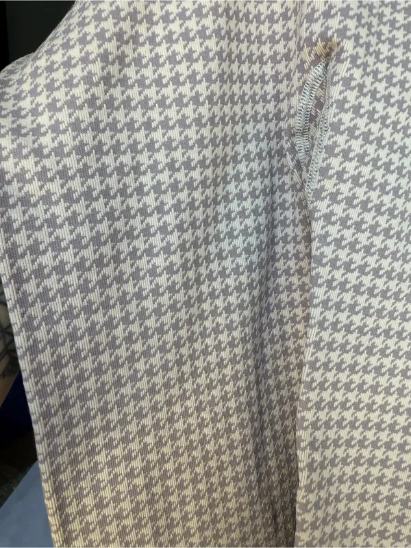 Varley Pink and Purple Hobart Houndstooth Ribbed Seamless Leggings Size L/XL - Image 10