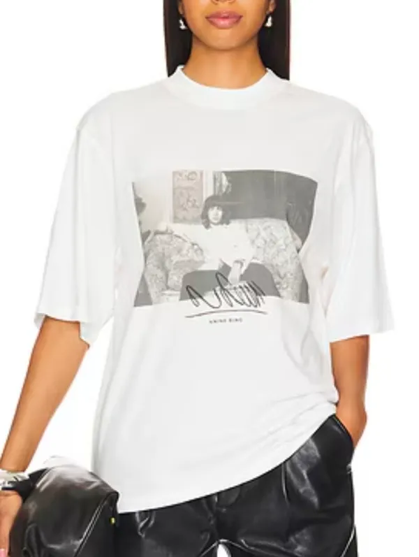 Anine Bing Avi Mick Jagger T-shir Vintage Photo Print Size XS (Oversized) - Image 2