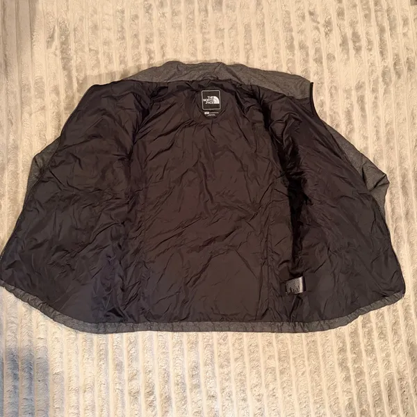 The North Face Womens Jester Quilted Jacket Grey Full Zip Puffer Small‎ Heather - Image 5