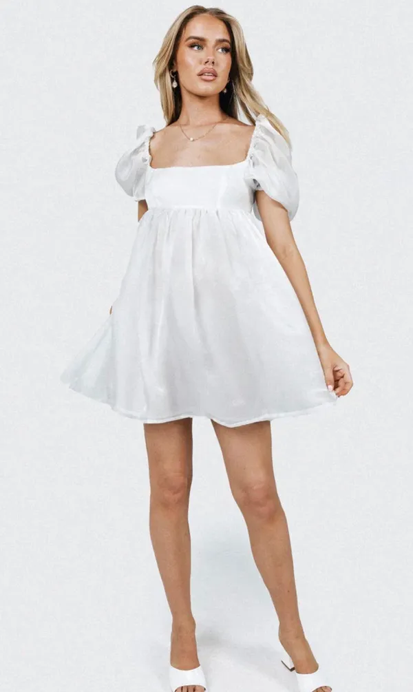 Princess Polly Alaya White Mini Dress - Image 2