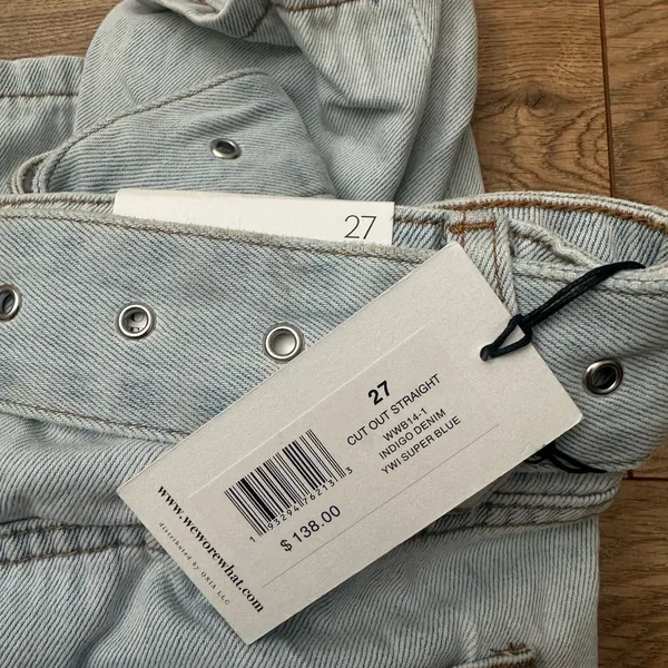 WeWoreWhat Cut Out Straight Jeans - Image 5