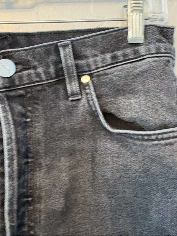 Goldsign high rise straight leg black women's jeans size 28 - Image 6