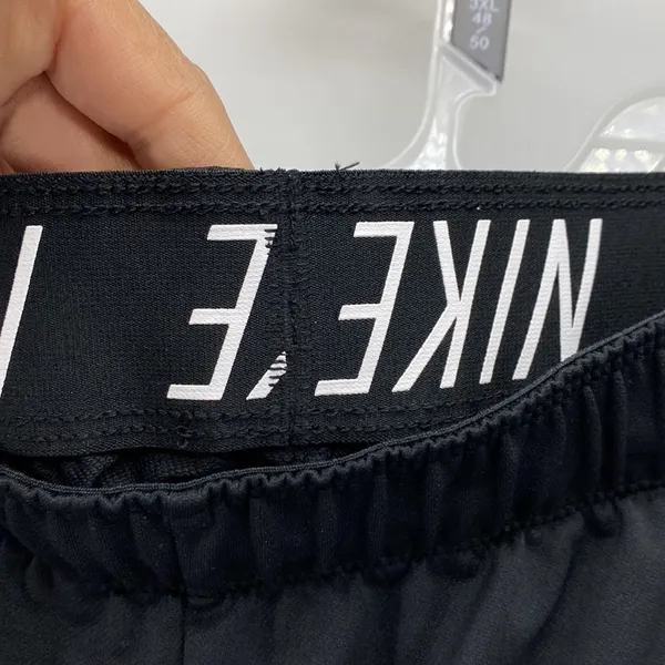 Nike Dri-Fit black draw string athleisure workout casual shorts - Image 5