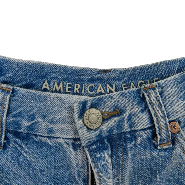 American Eagle Curvy Mom Short Ripped Jean Shorts Cut Off Denim Shorts Size 2 - Image 5