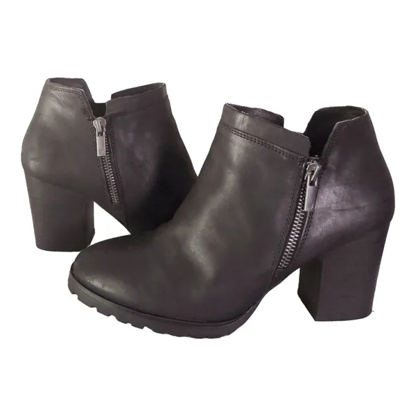 Lucky Brand Black Leather Ankle Boots - Image 2