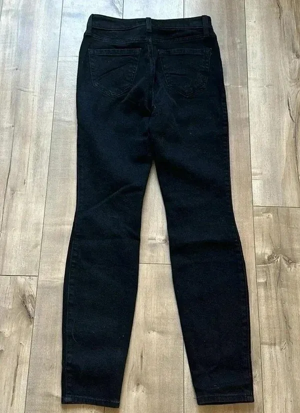 NWT Abercrombie & Fitch The Skinny High Ride Black Jeans Sz 24/00 - Image 7